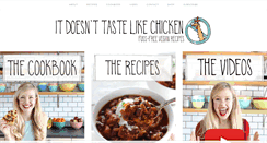 Desktop Screenshot of itdoesnttastelikechicken.com